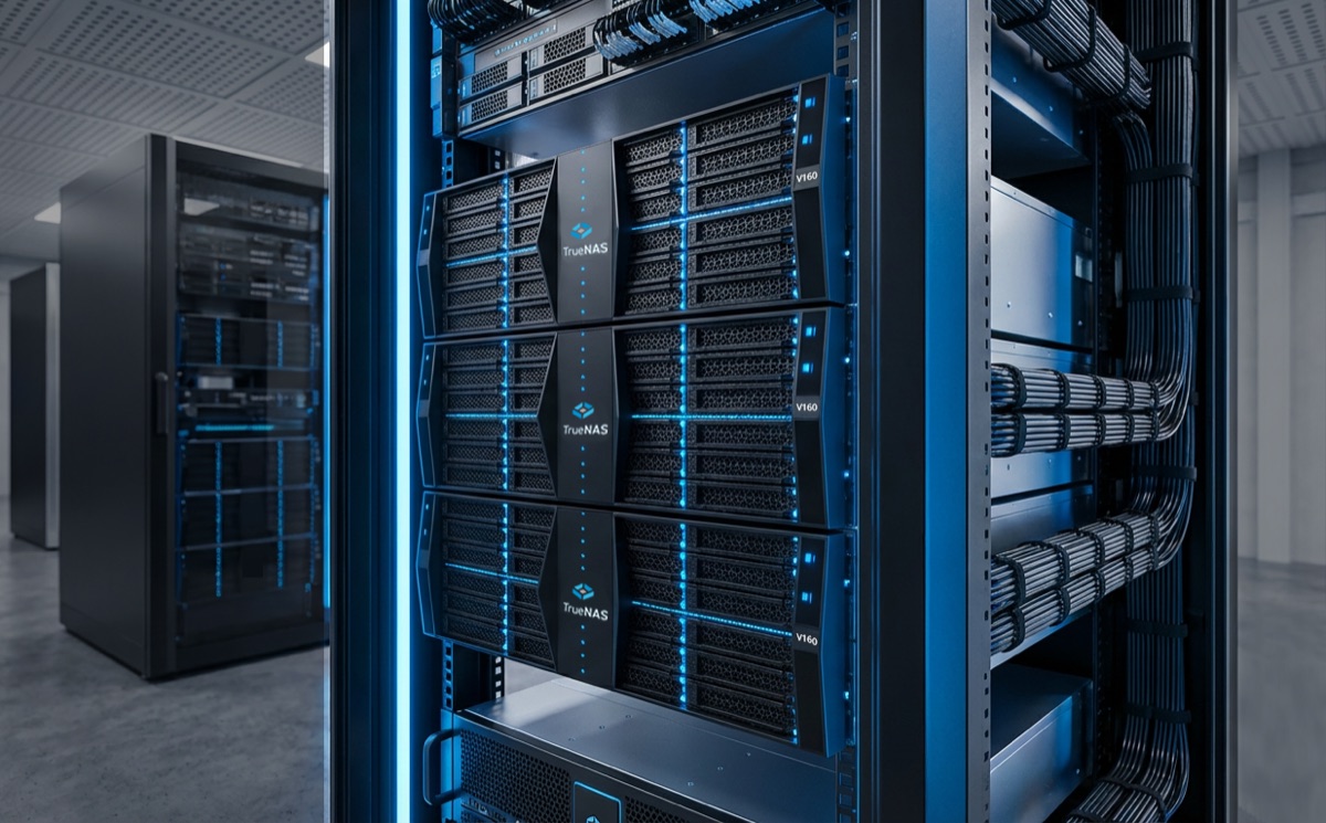 TrueNAS-Systeme im Rack – Herstellerabbildung von TrueNAS